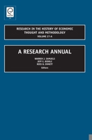 Research in the History of Economic Thought and Methodology, Volume 27A: A Research Annual 184855656X Book Cover