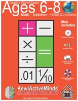 Grade 2 Worksheets - Math Addition, HomeSchool Ready +4000 Questions: Includes Timing & Scoring, Answer Keys, Knowledgebase Support B08MT2QDFV Book Cover