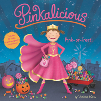 Pinkalicious: Pink or Treat!: Includes 8 Cards, a Fold-Out Poster, and Stickers! 006302943X Book Cover