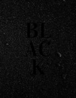 Stars Black Pages Notebook: Stylish Large Space Journal with Lined Black Paper | Use with Gel & Ink Pens, Colored Pencils or Metallic Markers | ... for Taking Notes (Black Paper Journals) 1709150610 Book Cover