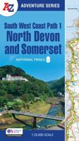 South West Coast Path - North Devon & Somerset: With Ordnance Survey Mapping 0008707650 Book Cover