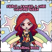 Fierce & Fanged: A Chibi Vampire Queen coloring book B0DWN9J869 Book Cover