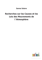 Recherches sur les Causes et les Lois des Mouvements de l´Atmosphère 1143401980 Book Cover