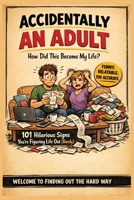 Accidentally an Adult: How Did This Become My Life?: 101 Hilarious Signs You’re Figuring Life Out (Barely) – A Funny, Relatable Gift Book About Adulting, Responsibility & Real Life B0GXVGDPVN Book Cover