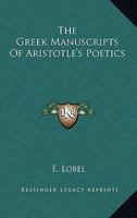 The Greek Manuscripts Of Aristotle's Poetics 1428656111 Book Cover