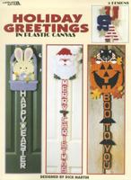 Holiday Greetings in Plastic Canvas 1609002725 Book Cover