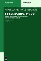 SEBG, SCEBG, MgVG (de Gruyter Kommentar) 3110486059 Book Cover