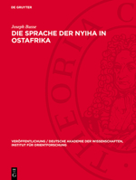 Die Sprache Der Nyiha in Ostafrika 3112704347 Book Cover