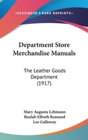 Department Store Merchandise Manuals 1120765552 Book Cover