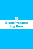 Blood Pressure Log Book: Deep Sky Blue Blood Pressure Log Notebook Daily Log Journal 6x9inch 100 pages 1700702041 Book Cover