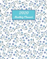 2020 Monthly Planner: Watercolor Floral Calendar 1698454112 Book Cover