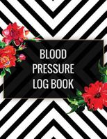 Blood Pressure Log Book: Simple Red Floral Design Blood Pressure Log Book with Blood Pressure Chart Floral Design for Daily Personal Record and your ... In USA 1719476659 Book Cover