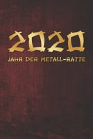 Grand Fantasy Designs: 2020 Jahr der Metall Ratte asiatisch gold auf rot - Kalender 2020 15,24 x 22,86 1670355667 Book Cover