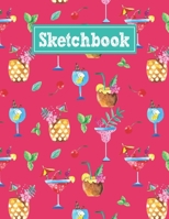 Sketchbook: 8.5 x 11 Notebook for Creative Drawing and Sketching Activities with Watercolor Cocktails Themed Cover Design 1709845252 Book Cover