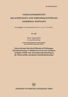 Untersuchungen Uber Das Kraftespiel an Flachbagger-Schneidwerkzeugen in Mittelsand Und Schwach Bindigem, Sandigem Schluff Unter Besonderer Berucksichtigung Der Planierschilde Und Ebenen Schurfkubelsch 3663038254 Book Cover