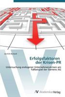Erfolgsfaktoren der Krisen-PR 3639387570 Book Cover