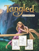 Disney Tangled colouring book: Rapunzel disney princess colouring book for kids ages 3-9 B08JDTP4M9 Book Cover