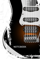 Notebook: Electric Guitar Print Blank Lined Journal To Write In - Guitarist And Guitar Lover Gift Ideas For Men, Kids & Teens 1710240377 Book Cover