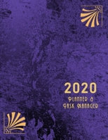 2020 Planner & Task Manager: Art Deco Style Purple Marble Effect Weekly Diary For Men Or Women With Additional Lined Monthly Note, Online Password Log & Habit Tracker Pages 1704018269 Book Cover