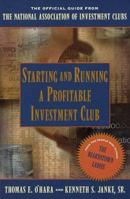 Starting and Running a Profitable Investment Club 0812926862 Book Cover