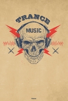 Trance Music Planner: Skull with Headphones Trance Music Calendar 2020 - 6 x 9 inch 120 pages gift 1661106196 Book Cover