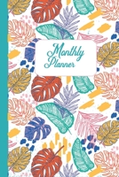 F4 Monthly Planner Colorful Leaf: Two Year - Monthly Calendar Planner 6 x 9'' 24 Months For Academic Agenda Schedule Organizer 1704311896 Book Cover