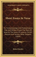 Short Essays in Verse 1146171293 Book Cover