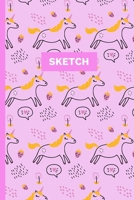 Sketch: A Magical Unicorn Sketch Book for fans of Cupcakes, Doodles, Llamas, Caticorns and Rainbows A Fun Art book for Elementary, Middle School and High School Girls 1676540083 Book Cover