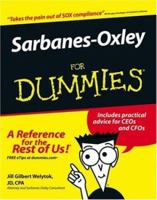 Sarbanes-Oxley for Dummies 0471768464 Book Cover