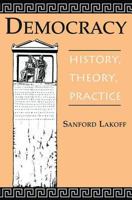 Democracy: History, Theory, Practice 0813332281 Book Cover