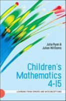 Children's Mathematics 4-15: Learning from Errors and Misconceptions 0335220428 Book Cover