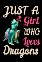 Just A Girl Who Loves Dragons Funny Dragon Lovers Journal. Funny Dragon Legendary Mythical Animal Lover NotBook Gift: 120 6x9 1678500933 Book Cover