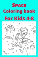 Space Coloring book For Kids 4-8 B0BCSDQ5L8 Book Cover