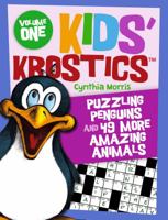 Puzzling Penguins -- And 49 More Amazing Animals (Kids' Krostics, Vol. 1) 0989508110 Book Cover