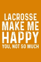 Lacrosse Make Me Happy You,Not So Much 1657666026 Book Cover