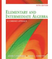 Elementary and Intermediate Algebra: A Combined Approach 049555345X Book Cover