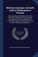 Mistress Davenant, the Dark Lady of Shakespeare's Sonnets B0BM8DC6L8 Book Cover