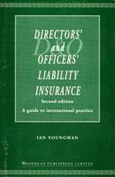 Directors' and Officers' liability insurance 1855734370 Book Cover