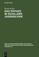 Das Pathos in Schillers Jugendlyrik 311000206X Book Cover