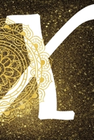 X: Personalized Dot Grid Bullet BUJO Notebook Journal Modern Gold Mandala Minimalist Initial Monogram Letter X- Many Usage Handy Travel Size For Boys Men Teens 1704413761 Book Cover