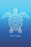 Meine Tauchgänge: Logbuch für Taucher - A5 100 Seiten - Geschenk Tauchen | Dive Log Schildkröte blau (German Edition) 1654699519 Book Cover