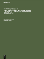 Fruhmittelalterlich Studien, 2002 3110178869 Book Cover
