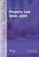 Blackstone's Statutes on Property Law 2008-2009 (Blackstone's Statute Book) 019923812X Book Cover