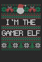 Gift Notebook: Christmas Gamer Elf 6x9 Dot Grid 120 Pages 1709929545 Book Cover