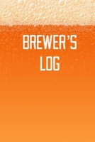 Brewer's Log: Home Beer Brewing Recipe and Logbook 1698520190 Book Cover