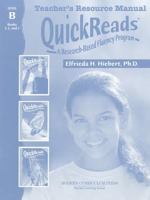 MODERN CURRICULUM PRESS QUICKREADS LEVEL B TEACHERS RESOURCE MANUAL 2003 0765227851 Book Cover