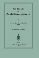 Zur Theorie Der Zentrifugalpumpen 3642505236 Book Cover