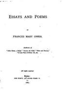 Essays And Poems By Frances Mary Owen 1144936829 Book Cover