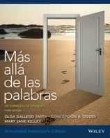 Annotated Instructor's Edition of Mas Alla de Las Palabras: Intermediate Spanish, Third Edition with Accompanying Audio Registration Card 1118512375 Book Cover