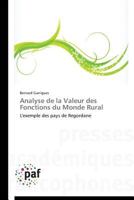 Analyse de La Valeur Des Fonctions Du Monde Rural 3841622070 Book Cover